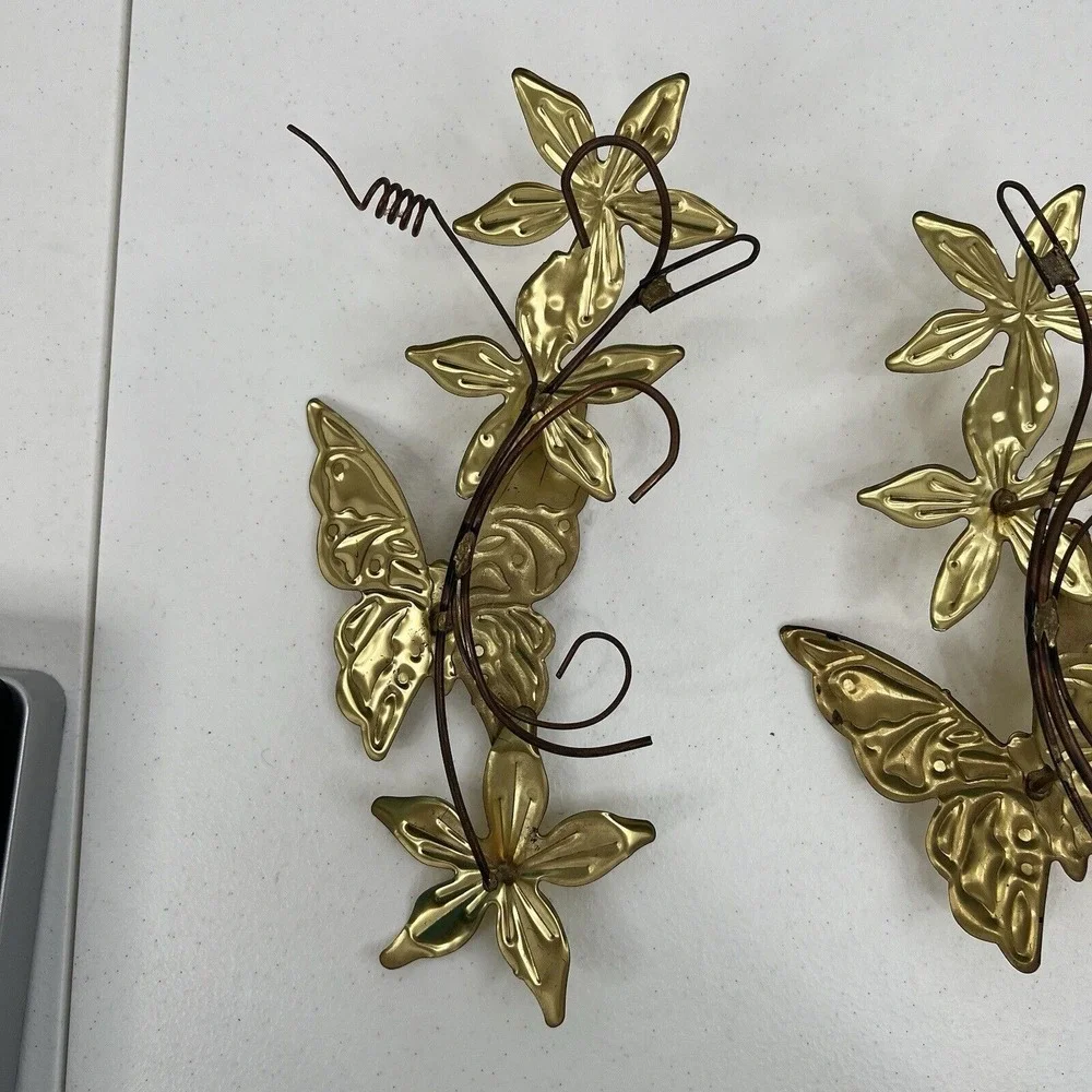 Vintage metal butterfly